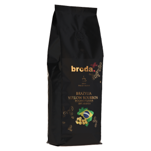 Kawa świeżo palona • broda. coffee •  BRAZYLIA YELLOW BOURBON Mogiana Premium 100% Arabica • 500g