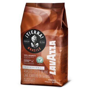 LAVAZZA - Kawa ziarnista ¡Tierra! Brasile 100% Arabica Espresso - 1 kg