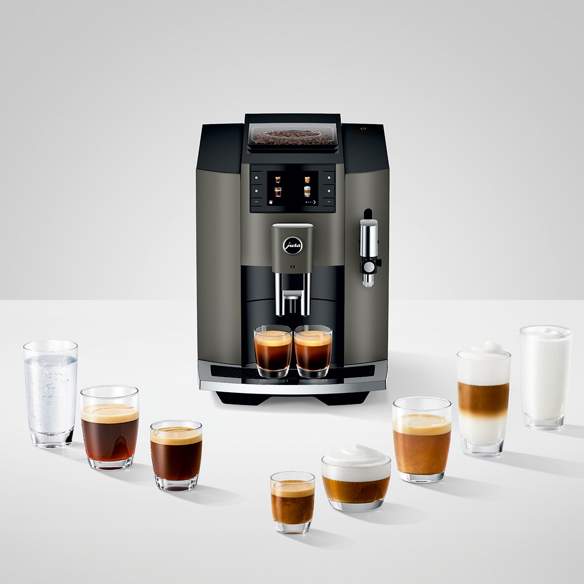 Ekspres do kawy Jura E8 Dark Inox EC specjały