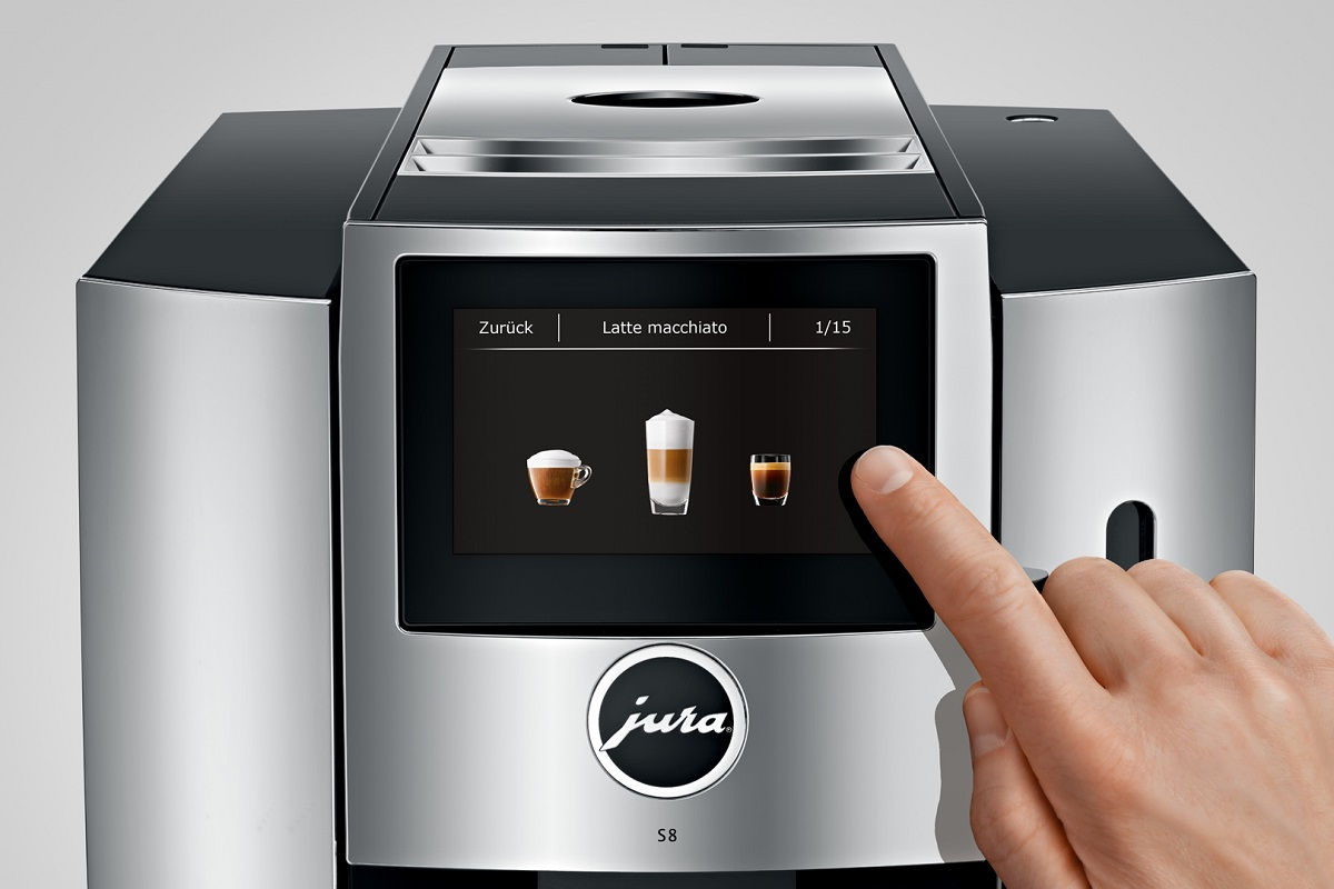 Ekspres do kawy Jura S8 wyświetlacz dotykowy